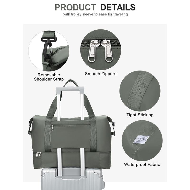 Large Expandable Travel Duffel Bag