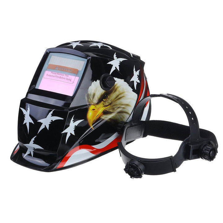 Solar Powered Auto Darkening Welding Helmet Arc Tig Mig Grinding Welderr - MRSLM