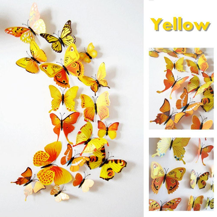 12pcs 3D Butterfly Design Decal Art Wall Stickers Room ations Home - MRSLM