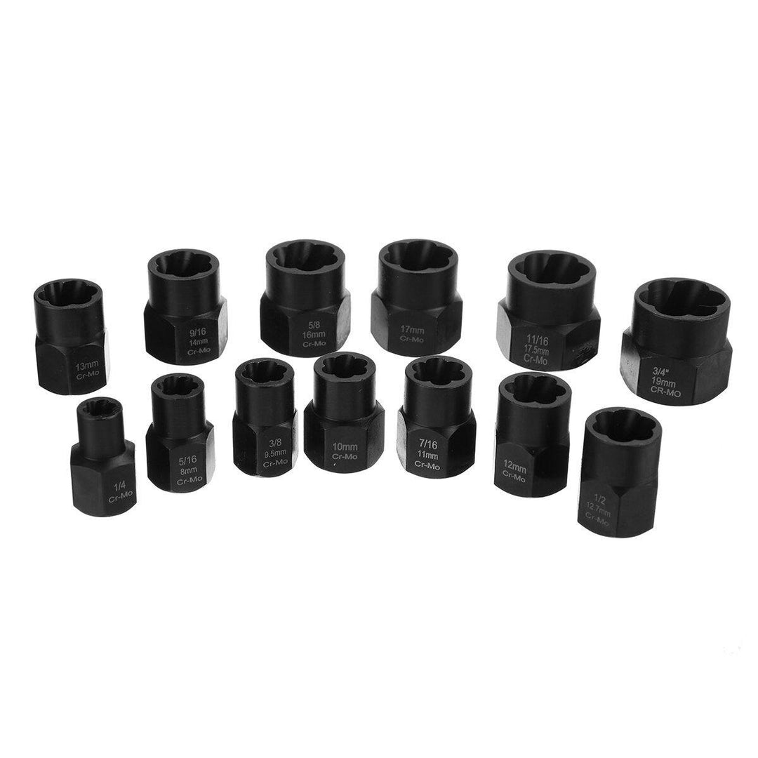 14Pcs Socket Bolt Nut Extractor Hexagon Screw Tool With 3/8 Connecting Rod