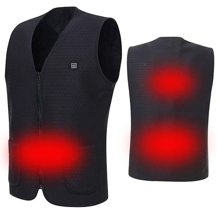 Electric USB Power Supply Warm Heated Vest Intelligent Heating Jacket Racing Coat Best For Winter