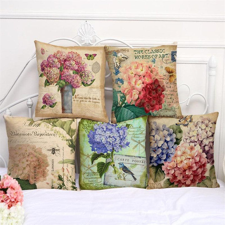 45x45cm Flower Style Cartoon Decorative Sofa Pillow Case Modern Floral Printed Cushion Cover