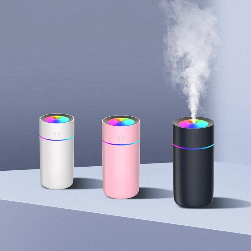 320ml Humidifier USB Ultrasonic Aroma Diffuser Mist Maker Fogger with Colorful Lights for Home Car Office