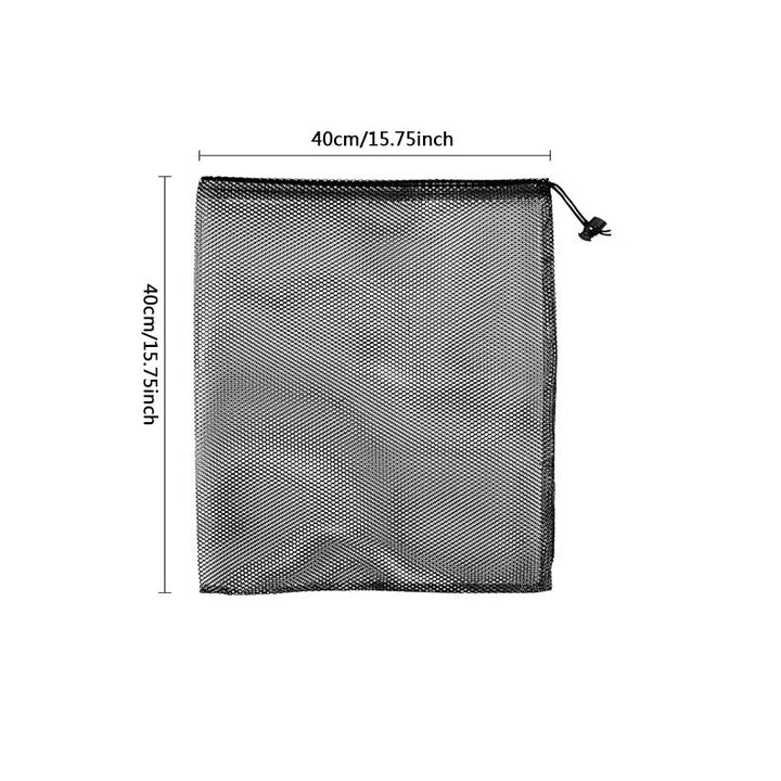 Multipurpose Nylon Mesh Drawstring Storage Bag for Home and Travel