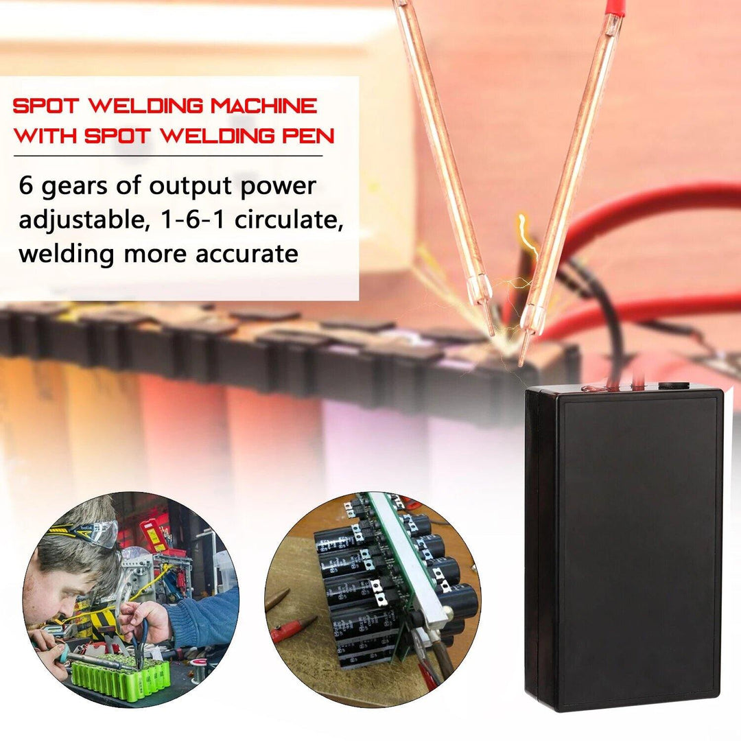 6 Gears Mini Spot Welder Portable Adjustable Welding Machine for 18650 Battery Spot Welding Tool Kit Spot Welder