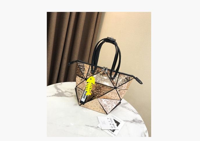 New wave high-grade bag oceanic laser single shoulder large capacity class handbag