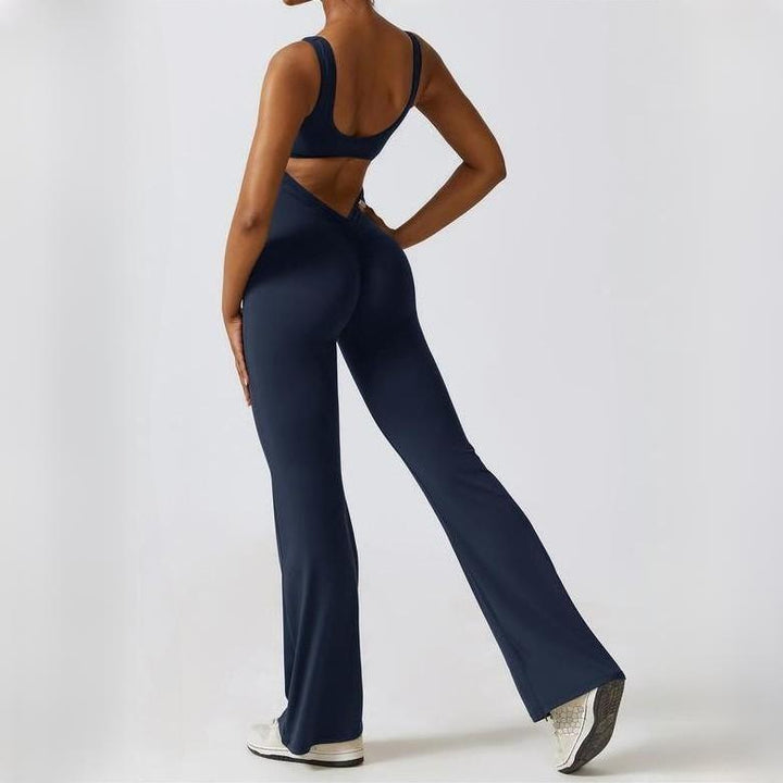 Women's All-Season Yoga Jumpsuit: One-Piece Fitness & Dance Bodysuit