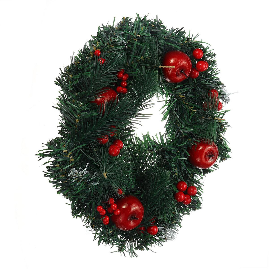 30cm Wall Hanging Christmas Wreath Handmade Front Door Hanging Pendant Garland Home Decorations Supplies