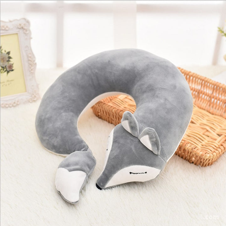 Lovely Fox Shaped Plush Travel Pillows