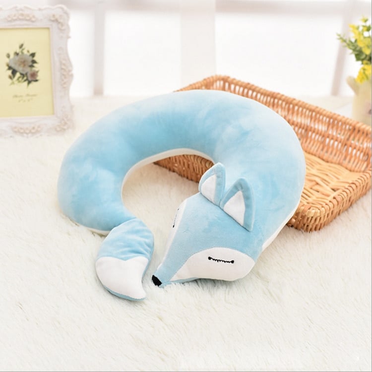 Lovely Fox Shaped Plush Travel Pillows