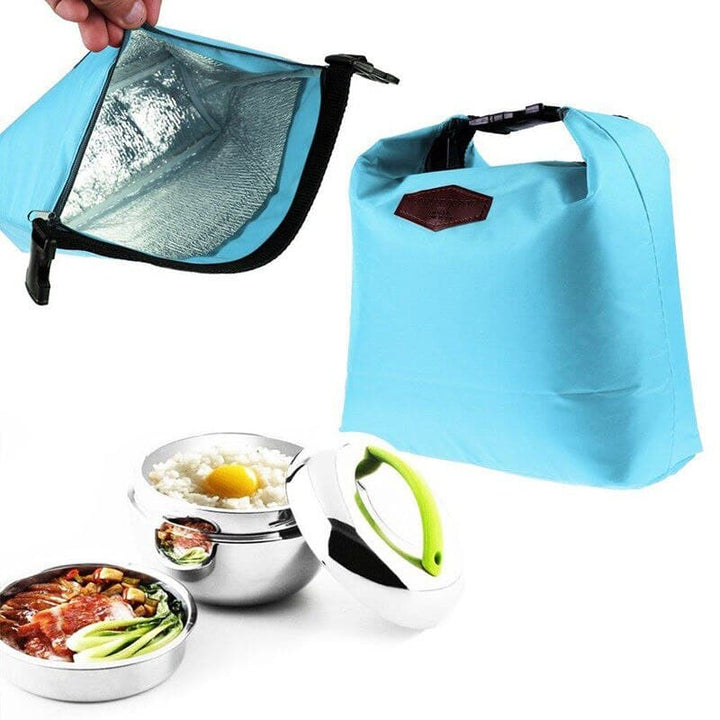 Useful Insulated Waterproof Nylon Lunch Bag