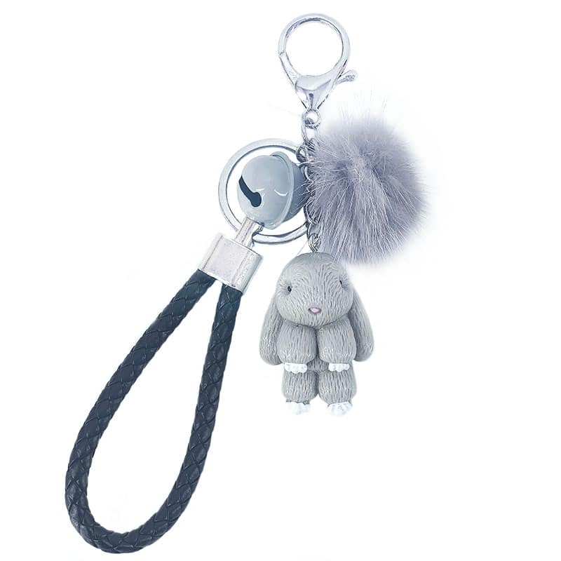 Cute Rabbit Fluffy Keychain