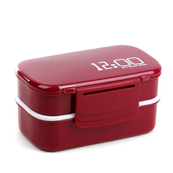 Large Capacity Double Layer Plastic Lunch Box