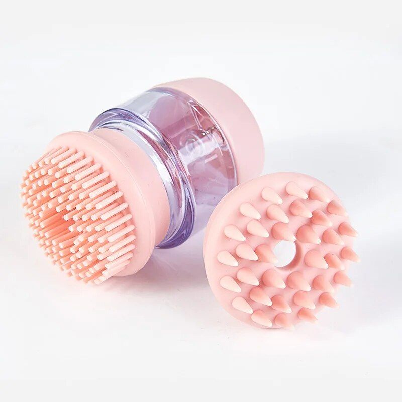 Soft Silicone Dog Bath Brush - 2-in-1 Grooming and Massage Comb for Pets