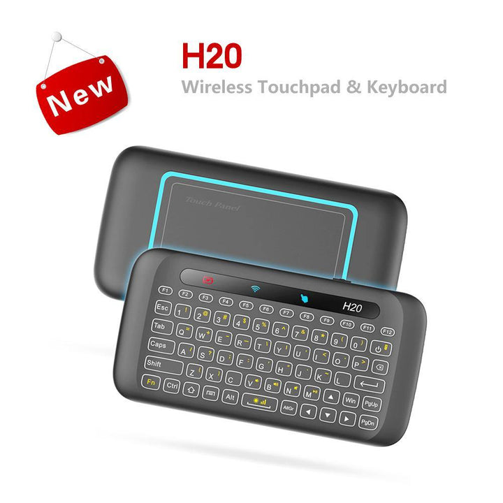 H20 Touch Keyboard Double-sided Mini Wireless Keyboard (Black USB)