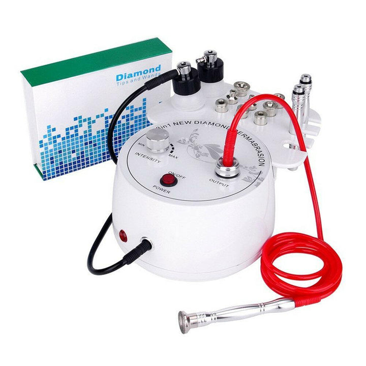 3 in 1 Diamond Microdermabrasion Dermabrasion Machine Facial Beauty Equipment for Skin Peeling Rejuvenation Lifting Tightening Beauty Device Suction Power 0-55cmHg