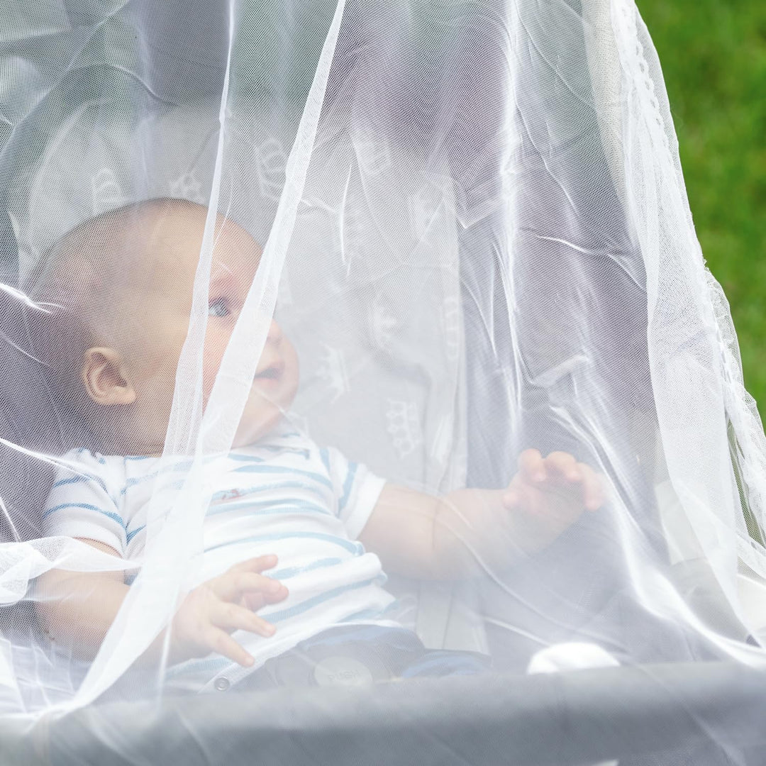 Portable Infant Carriage Mesh: Safe Sleep & Mosquito Shield