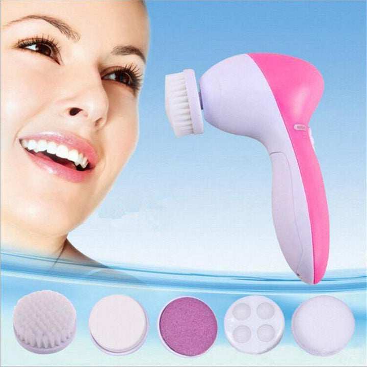 5 In 1 Electric Facial Cleaning Massager SPA Facial Cleaning Brush Household Beauty Instrument for Face Care - MRSLM