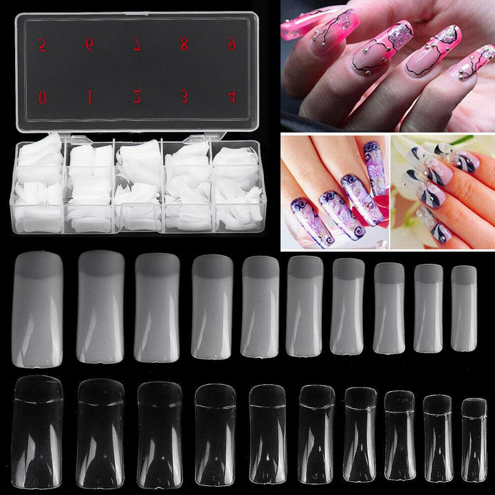 500 Nail Patches Transparent False Nail Nail Polish