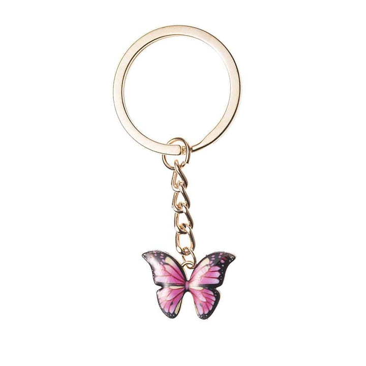 Colorful Double Butterfly Keychain