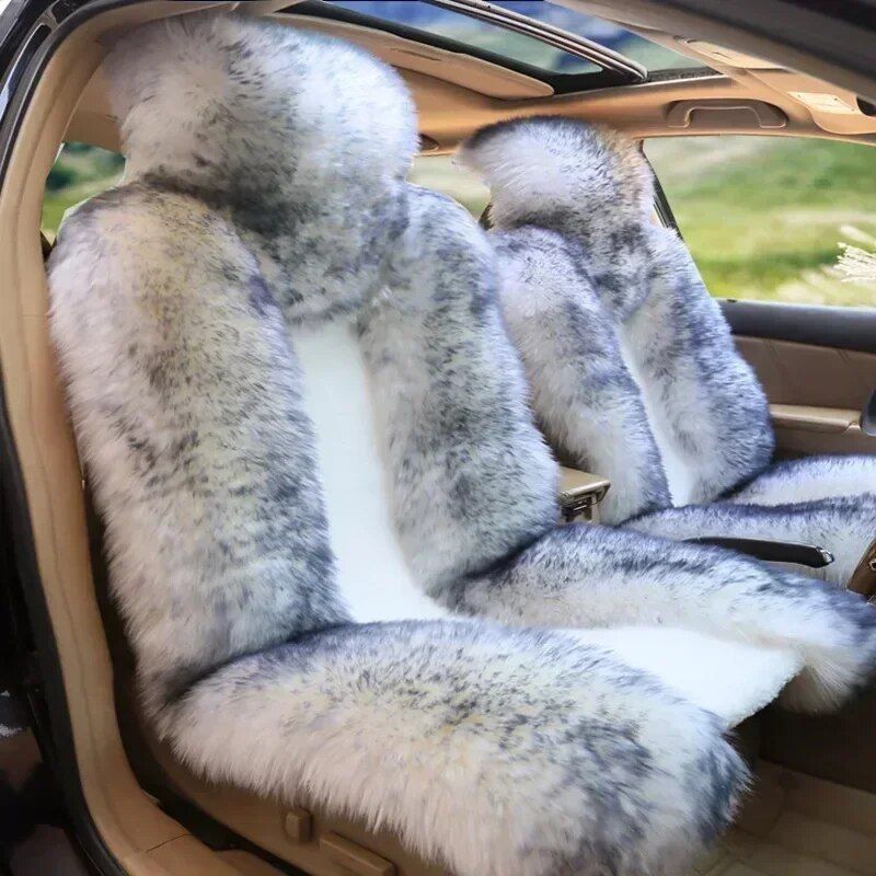 Luxurious Winter Wool Car Seat Cushion for Cold Seasons