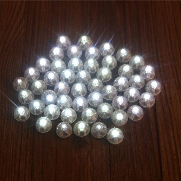 25pcs 1.7cm Round LED Balloon Light Lamp Glowing Balloon Lights Birthday Wedding Party Decoration