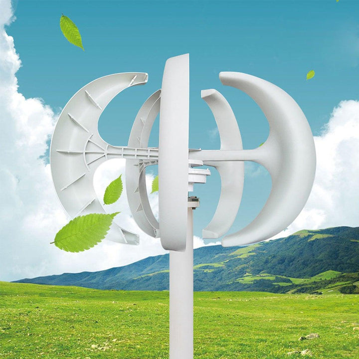 1000W/1200W/1500W DC 12/24V 5 Blades Turbine Vertical Wind Generator with Charge Controller - MRSLM