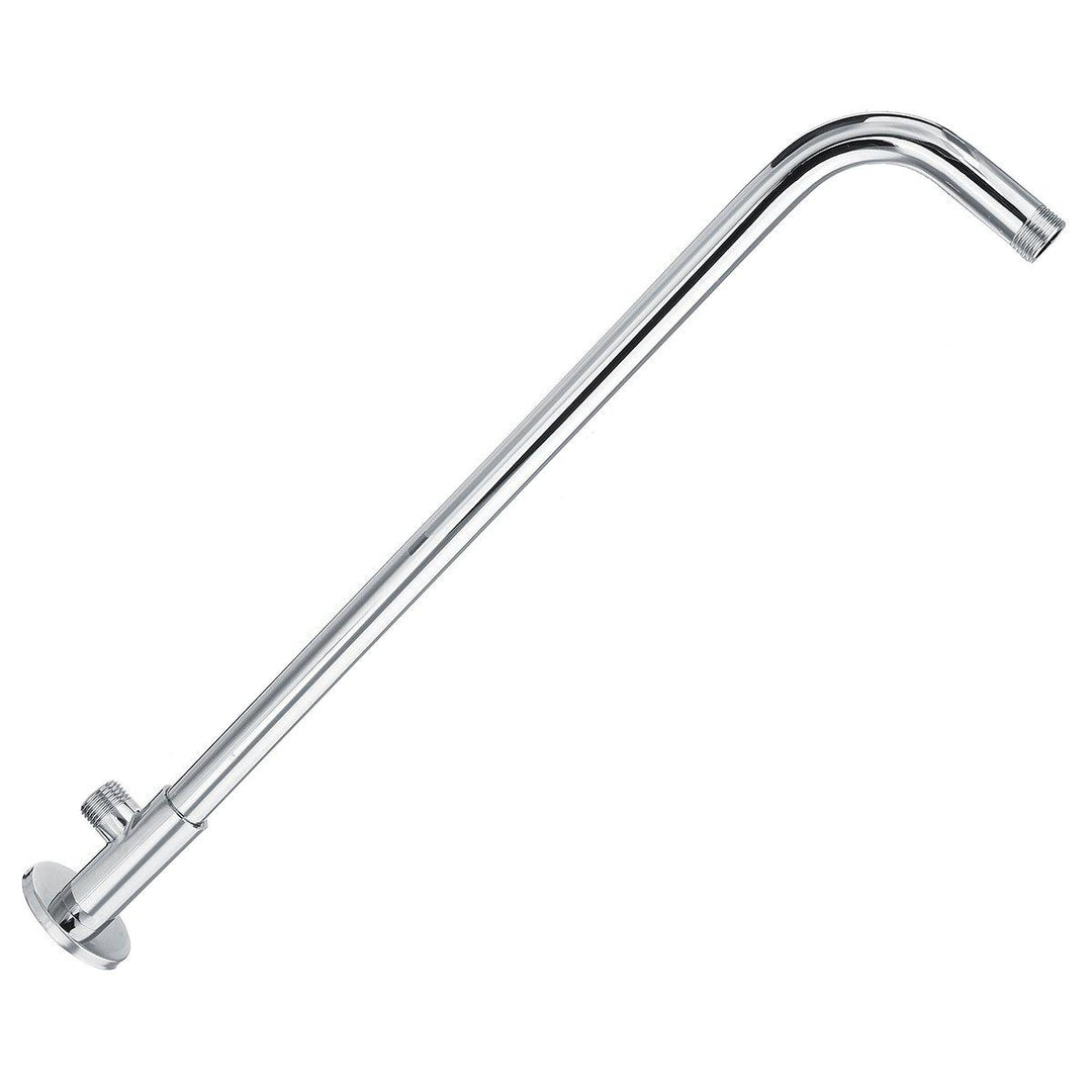 49cm Stainless Steel Wall Shower Head Extension Pipe Long Arm Mounted Bathroom