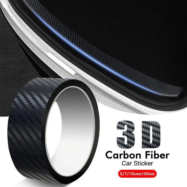 3D Carbon Fiber Car Protection Sticker Tape - DIY Waterproof Anti-Scratch Roll