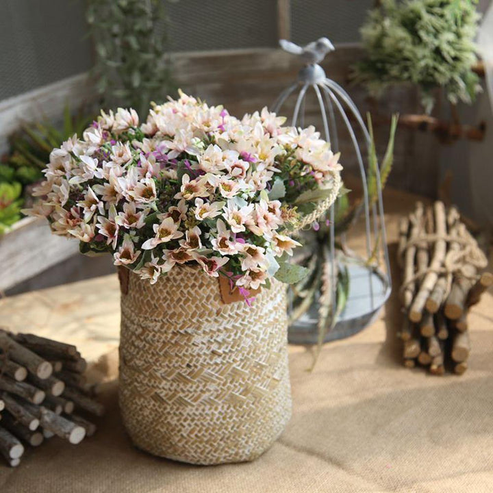 25 Heads/1 Bouquet Artificial Flowers Plant China Aster Simulation Wedding Decor