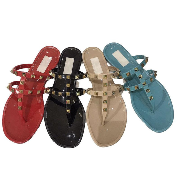 Pvc Jelly Shoes Holiday Flat Heel Women's