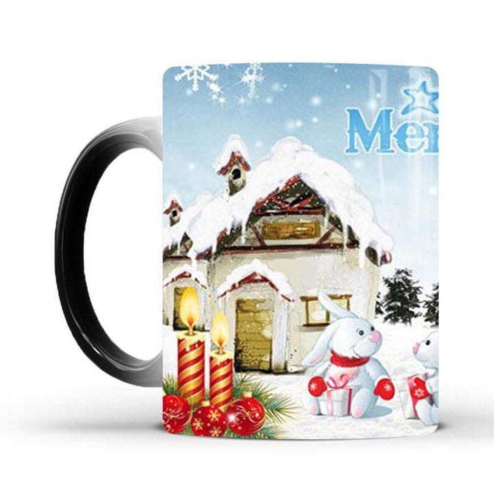 Merry Christmas Magic Mug Temperature Color Changing Mugs Heat Sensitive Cup Coffee Tea Milk Mug Novelty Gifts for Kids