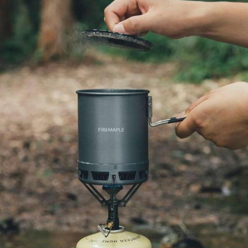 600ml Ultralight High-Efficiency Camping Pot with Heat Exchanger