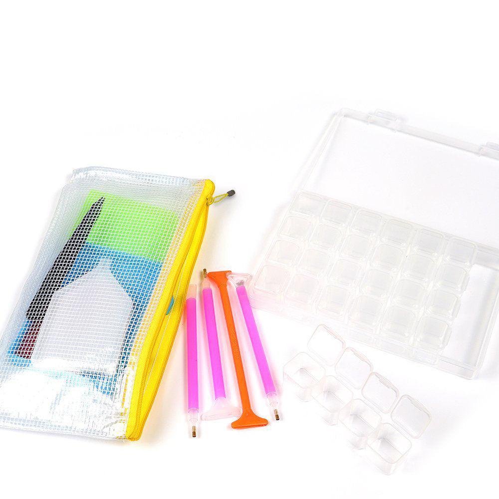 20Pcs Diamond Painting Tool Set Diamond Embroidery Box 5D DIY Art Craft Diamond Painting Kits for Adults