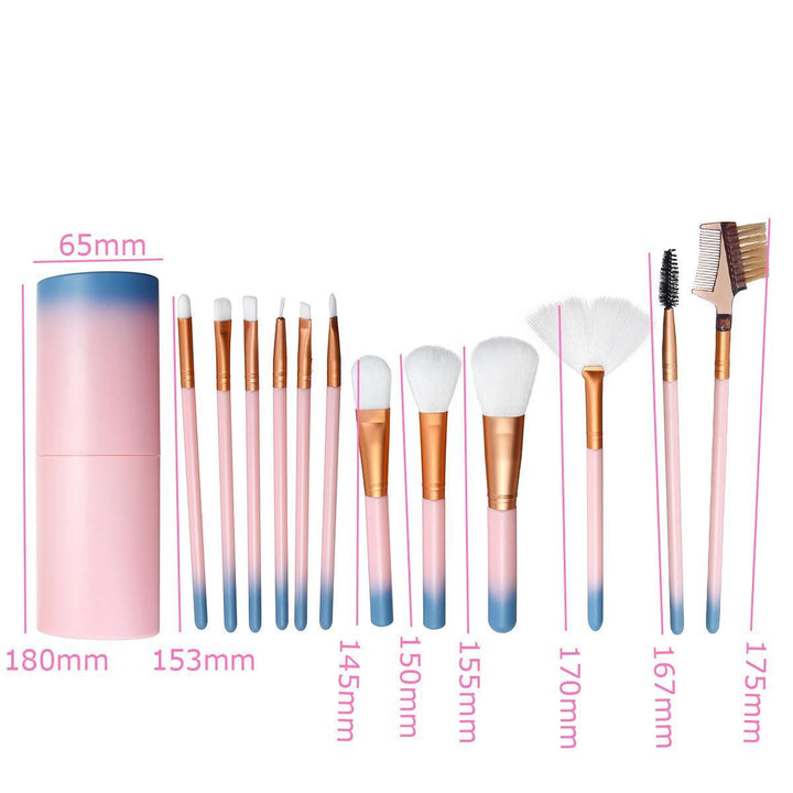 12Pcs Makeup Brushes Set Foundation Powder Eyeshadow Cosmetic Brush Tools