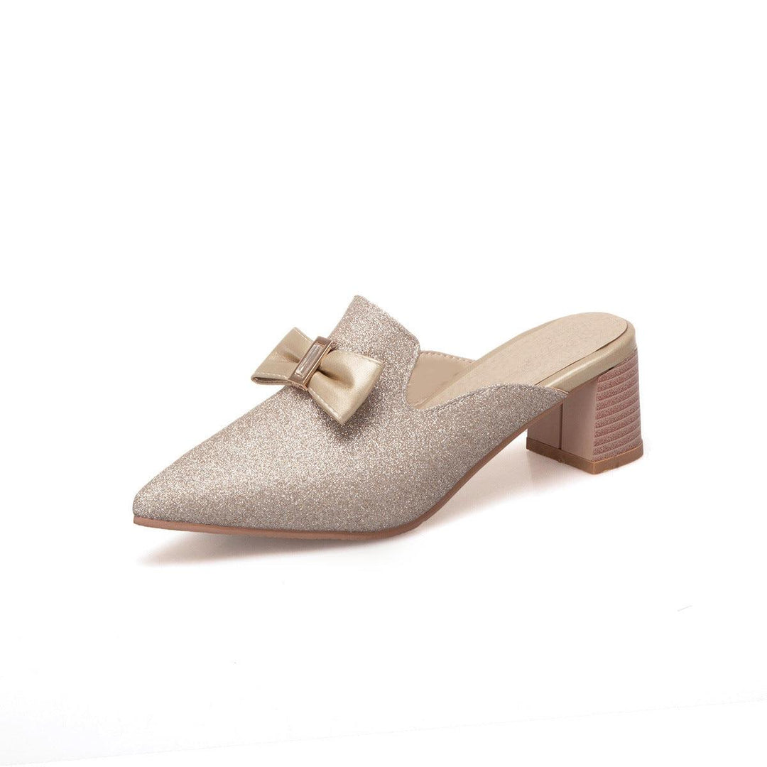 Women's New Bow Knot Pointed Toe Slippers