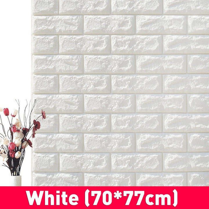 3D DIY Brick Pattern Wallpaper Waterproof Home Living Room Bed Room Kitchen Wallpaper - MRSLM