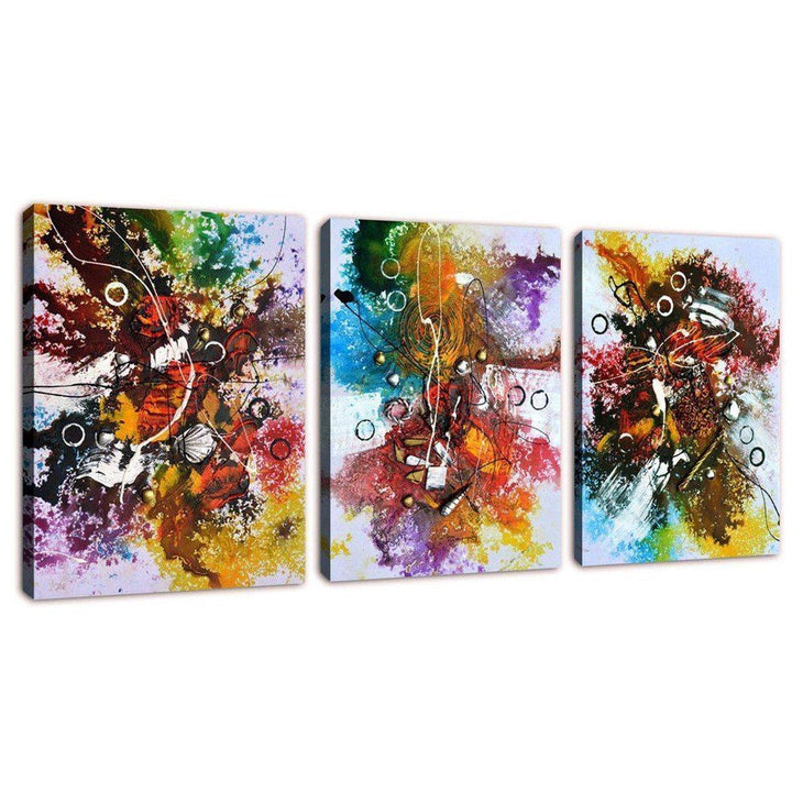 3Pcs Modern Abstract Canvas Paintings Wall Decorative Print Art Pictures Frameless Wall Hanging Decorations for Home Office