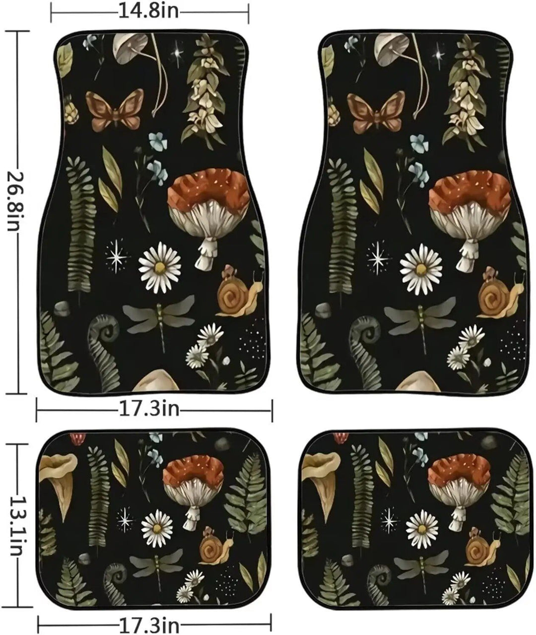 Universal Mushroom Design Car Floor Mats