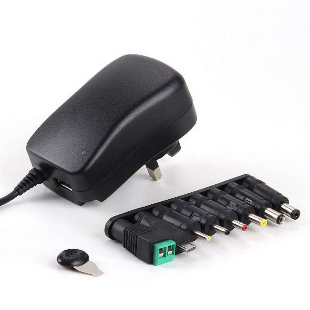 30W 3-12V 8*DC Port Laptop Charger EU US UK Plug For Laptop (UK Plug)