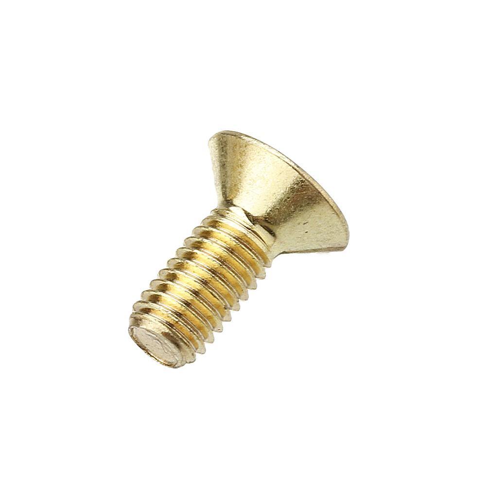 Suleve™ M5AH2 50Pcs Titanium Plated M5 Hex Socket Flat Head Countersunk Screws Alloy Steel 12.9 Grade Screw Bolt M5*12