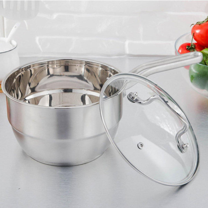 18cm Stainless Steel Steamer Induction Compatible Steamer Rack Milk Pot Cookware