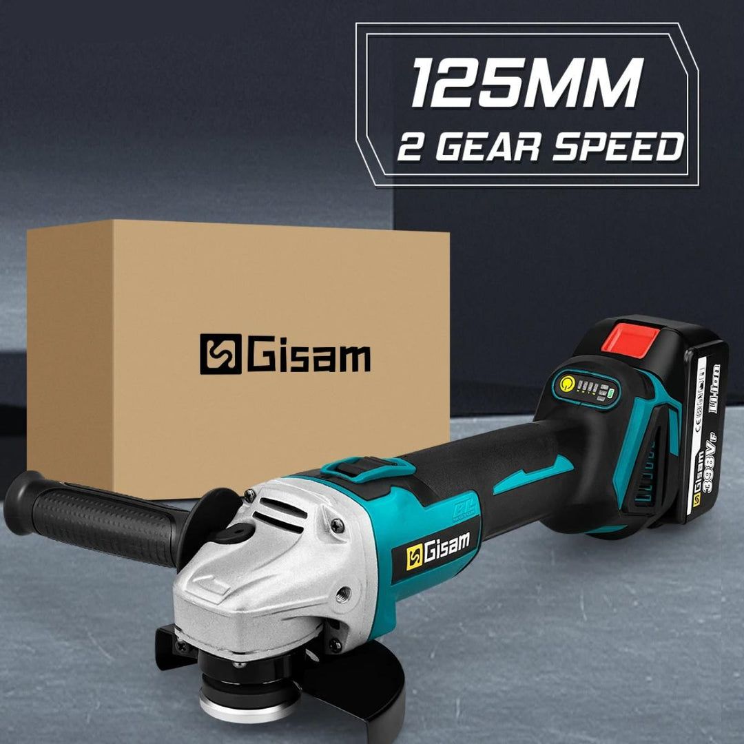 18V 125mm Cordless Angle Grinder with Brushless Motor for Polishing and Cutting