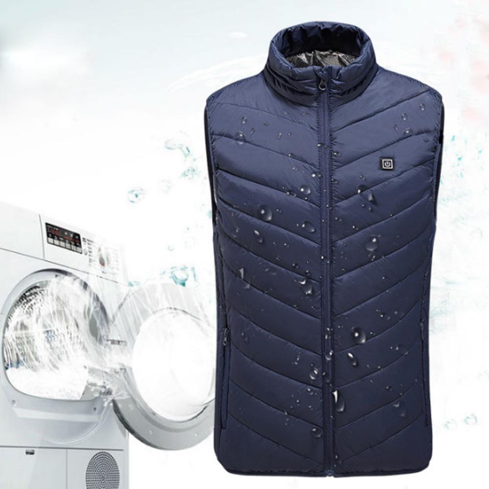 TENGOO Unisex 3-Gears Heated Jackets USB Electric Thermal Clothing 2 Places Heating Winter Warm Vest Outdoor Heat Coat Clothing