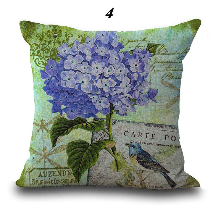 45x45cm Flower Style Cartoon Decorative Sofa Pillow Case Modern Floral Printed Cushion Cover