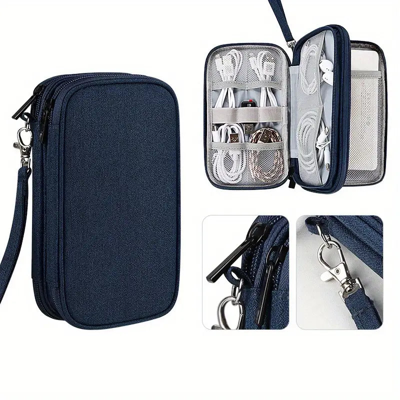 Compact Travel Organizer for Digital Accessories