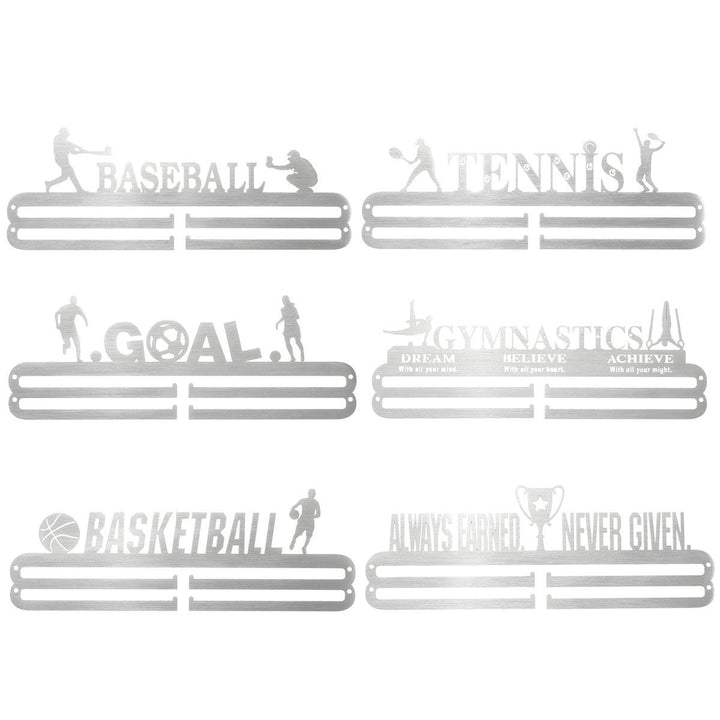 400x142x2mm Sporting Medal Hangers Gym Football Basketball Match Rack Wall Display Holder