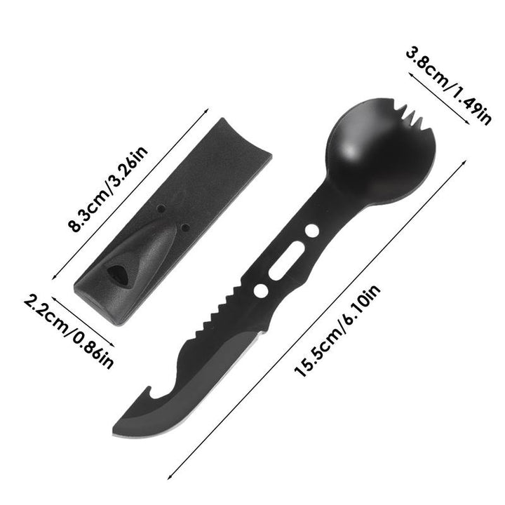 Multifunctional Camping Spoon Fork Cutter