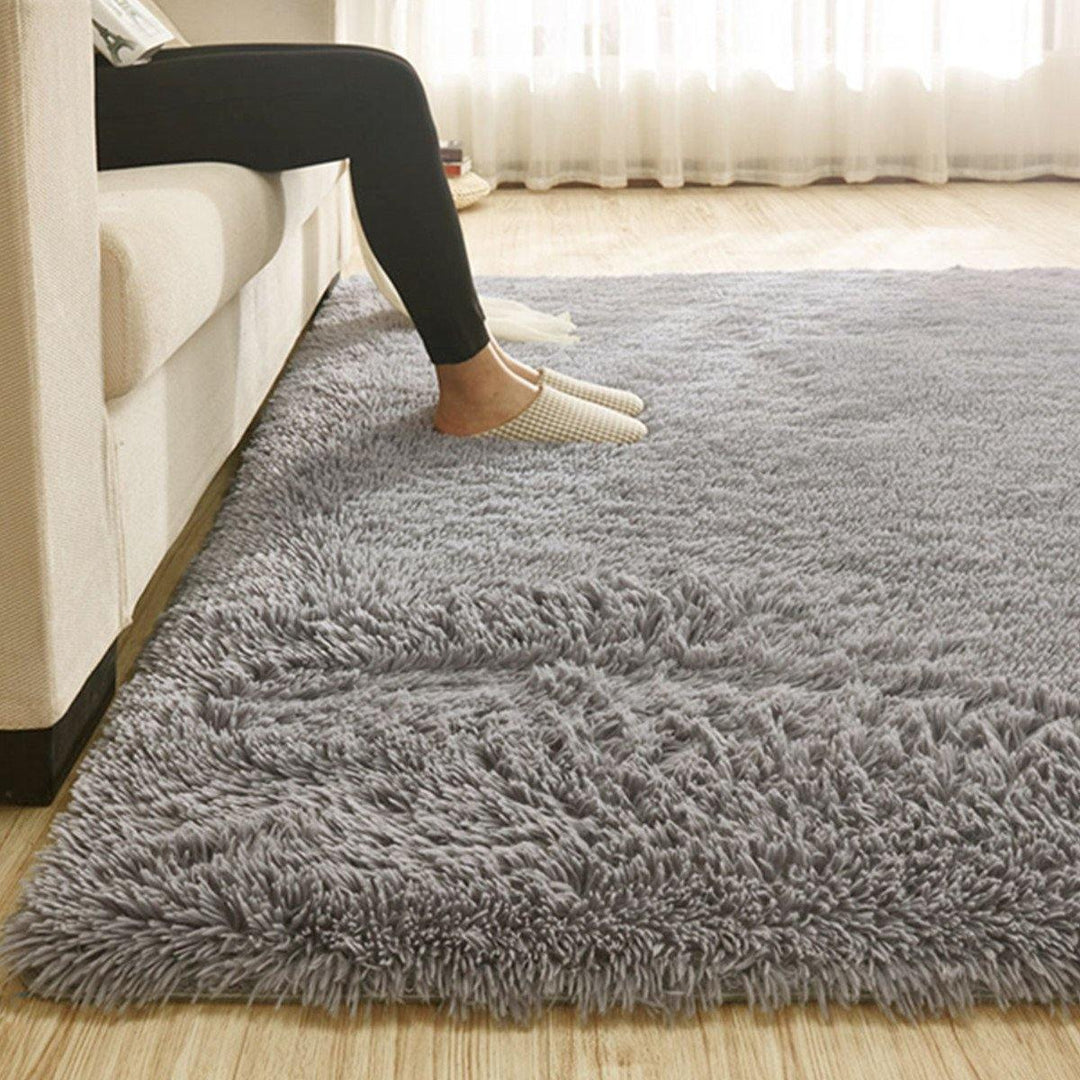 160x230cm Modern Soft Fluffy Floor Rug Anti-skid Shag Shaggy Area Rug Home Bedroom Dining Room Carpet Child Play Mat Yoga Mat - MRSLM