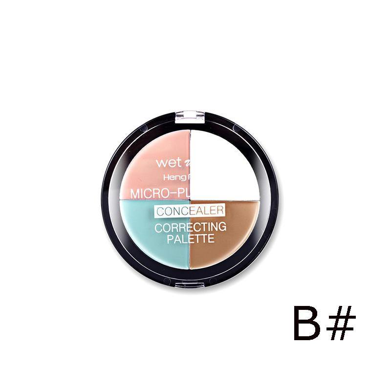 3 Style 4 Colors Natural Concealer Foundation Base Face Cream Make Up Bronzer Long Lasting - MRSLM